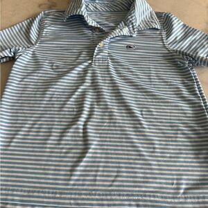 Vineyard Vines Boys Blue Striped Polo Shirt